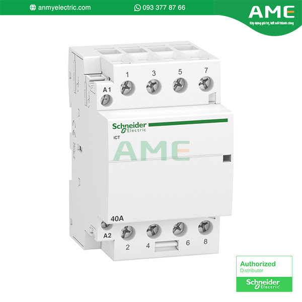 Contactor ICT A9C20844 chính hãng Schneider Khởi động từ ICT A9C20844 chính hãng Schneider