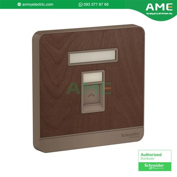 Ổ cắm điện thoại đơn E8331RJS4_WD_G19 chính hãng Schneider Ổ cắm điện thoại đơn E8331RJS4_WD_G19 chính hãng Schneider