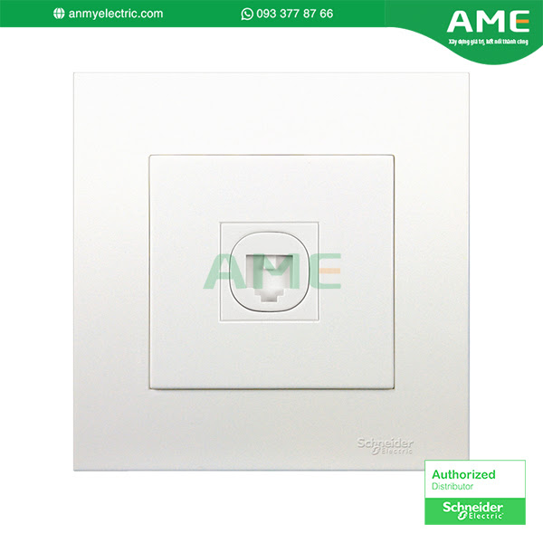 Ổ cắm điện thoại đơn KB31TS_WE dòng Vivace