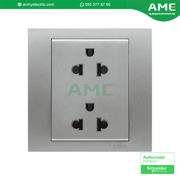 Bộ ổ cắm đôi 3 chấu KB426UES2_WE_G19