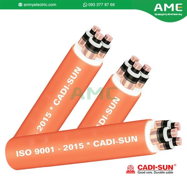 CÁP 3 LÕI, MÀN CHẮN BĂNG ĐỒNG, GIÁP BĂNG THÉP 3.6/6 (7.2)KV