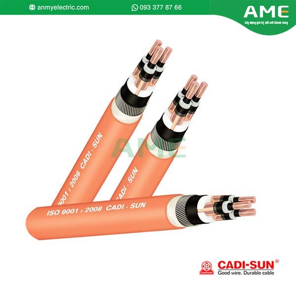 CÁP 3 LÕI, MÀN CHẮN BĂNG ĐỒNG, GIÁP SỢI THÉP3.6/6(7.2)KV
