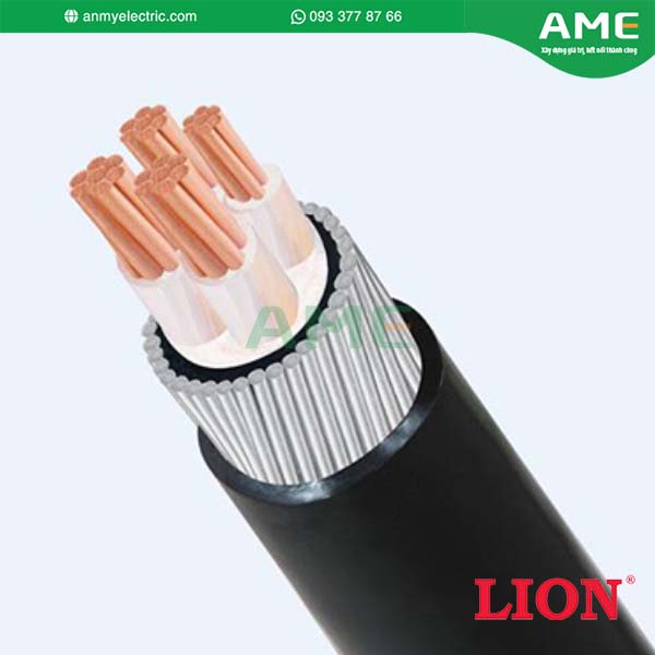 Cáp điện lực hạ thế CXV 3 lõi, Cu/XLPE/PVC 0.6/1kV TCVN 5935