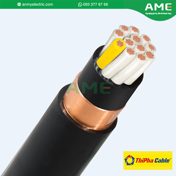 Cáp hạ thế Thipha Cable CVV/Sc - 0,6/1kV - nhiều lõi