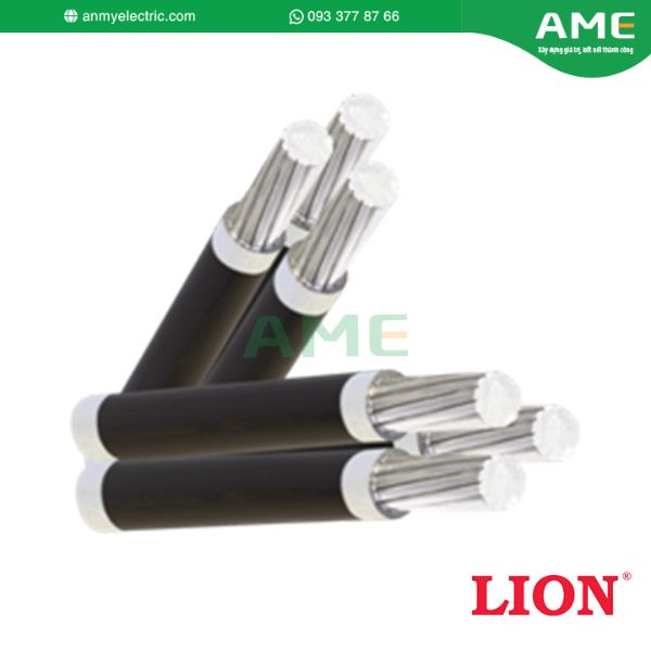 Cáp nhôm hạ thế LION - Cáp vặn xoắn LV - ABC 3 lõi