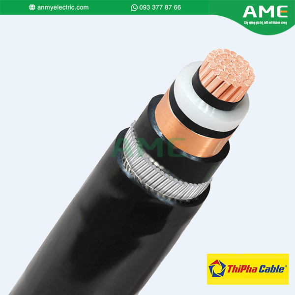 Cáp trung thế CXV/AWA – AXV/AWA 1 lõi