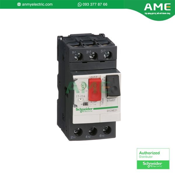 CB bảo vệ động cơ loại từ nhiệt GV2ME21 bảo vệ quá tải, tránh mất pha CB bảo vệ động cơ loại từ nhiệt GV2ME21 bảo vệ quá tải, tránh mất pha