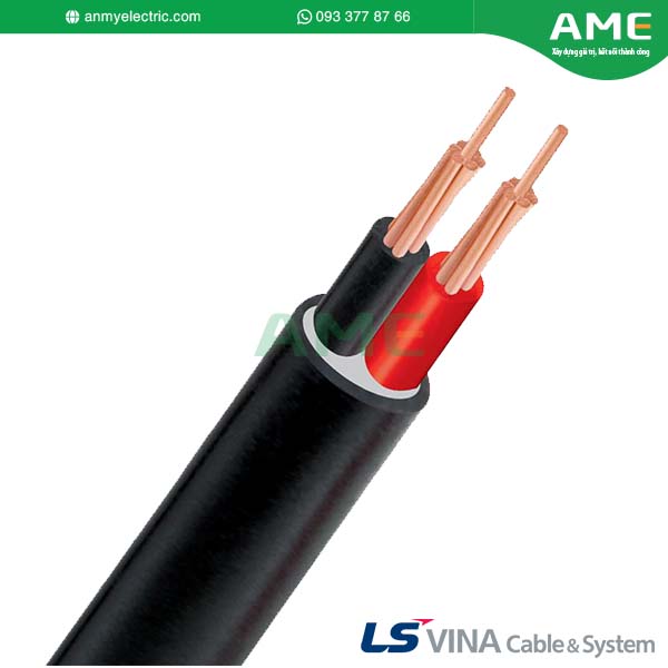 Cáp 2 lõi 0.6/1(1.2)kV - Cu/PVC 1x6mm2 (7/0.52)