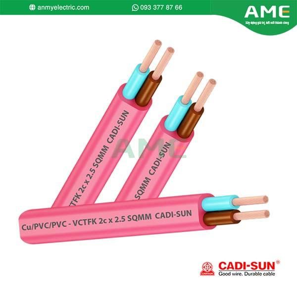 Dây đôi mềm dẹt chậm cháy FSN VCTFK 2X
