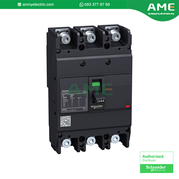 Cầu dao tự động dạng khối MCCB EZC250H3150 chính hãng