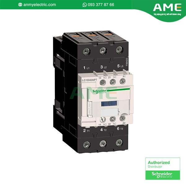 Khởi động từ Tesys D 9-150A với cuộn dây điều khiển loại AC - LC1D40AP7 chính hãng