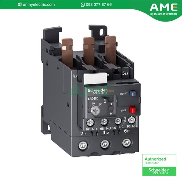 Rơ le nhiệt LRD380 chính hãng Rơ le nhiệt LRD380 chính hãng từ Schneider