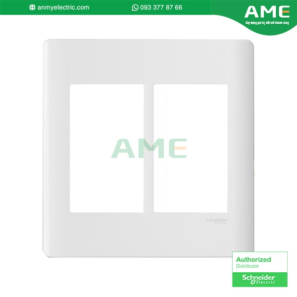 Mặt cho 6 thiết bị size S A84T02L_WE_G19 chính hãng Schneider