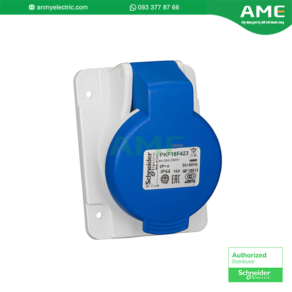 Ổ cắm âm dạng nghiêng Angle Panel Mounted Socket IP44