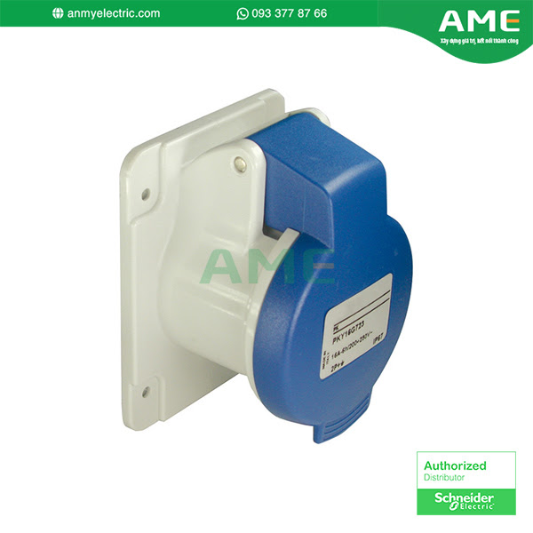 Ổ cắm âm dạng thẳng Straight Panel Mounted Socket IP44