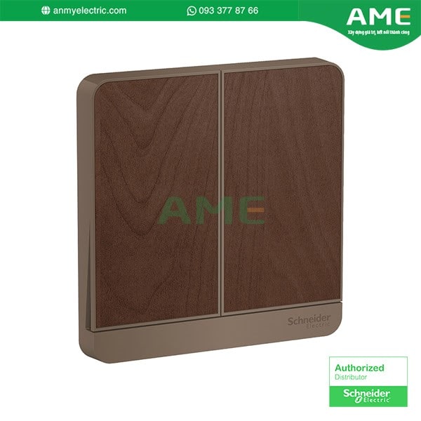 Sản phẩm bộ công tắc đôi 1 chiều 16AX, có đèn LED dòng AvatarOn