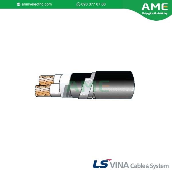Cáp chống cháy 0.6/1(1.2)kV 2 lõi giáp sợi thép mạ kẽm