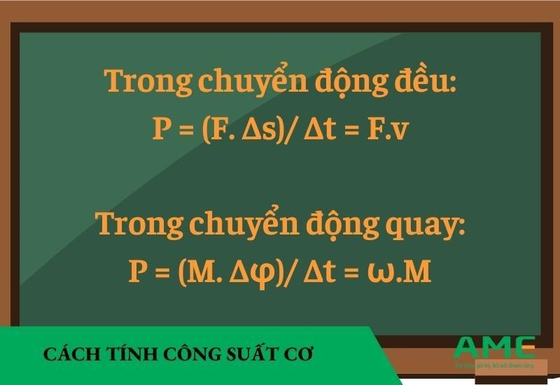 cách tính công suất cơ