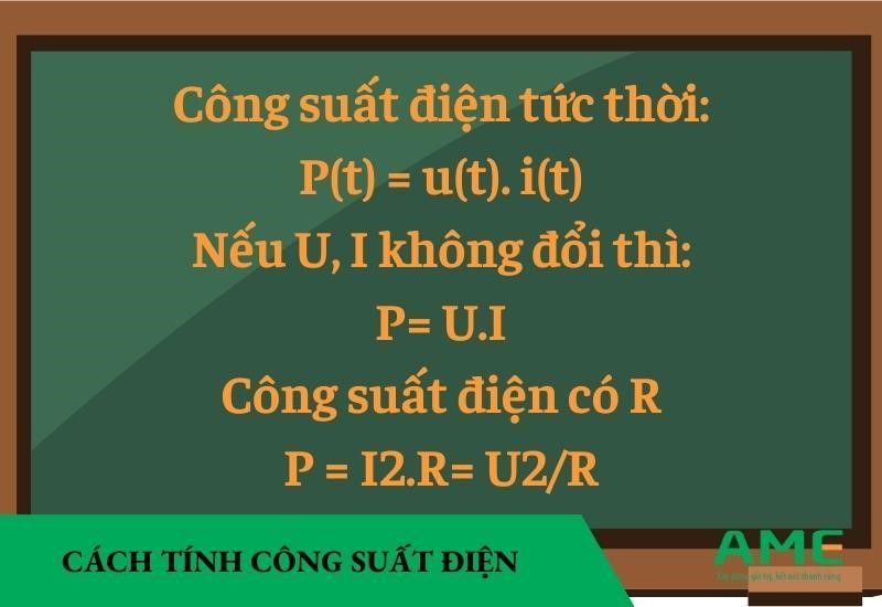 cách tính công suất điện