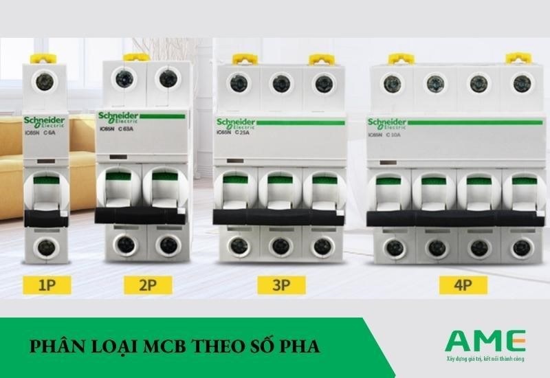 Phân loại MCB theo số pha