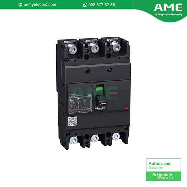 Cầu dao tự động EZC250N3175,EasyPact EZC250N ,TMD, 175A ,3 cực 3d Cầu dao tự động dạng khối EZC250N3175 chính hãng Schneider
