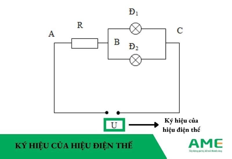 Ký hiệu của hiệu điện thế