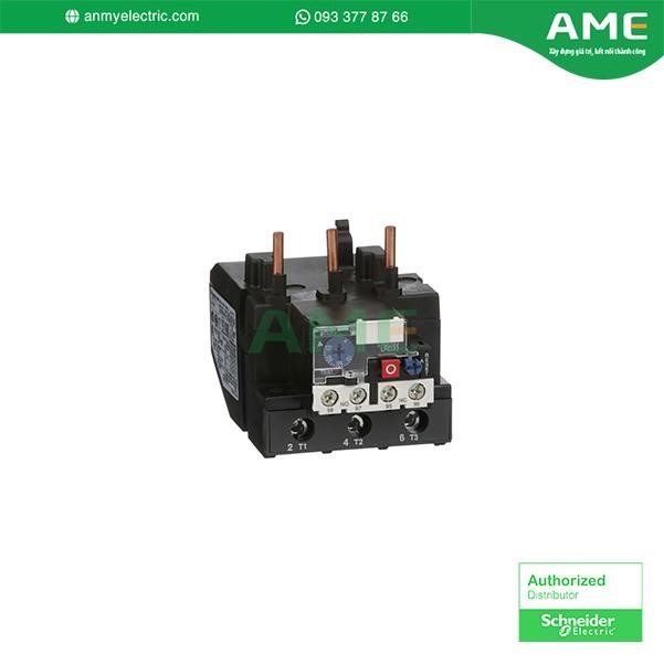Rơle quá tải nhiệt LRD3361, TeSys LRD, 70A/1000V, dải cài đặt nhiệt 55-70A, cấp cắt 10A, để bảo vệ động cơ 3 pha 37kW@400V Rơ le nhiệt LRD3361 chính hãng Schneider bảo vệ tối đa cho thiết bị điện