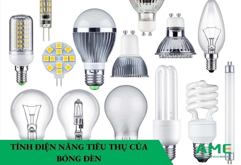Tính điện năng tiêu thụ của bóng đèn