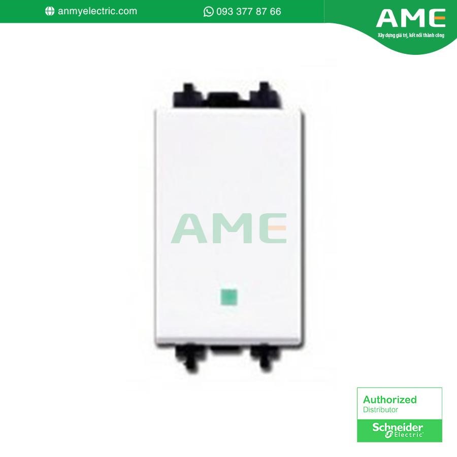 Công tắc hai chiều F50_2M1_WE - thương hiệu: Schneider, xuất xứ: Pháp, Dòng điện định mức16A, Điện áp 230VAC, 50Hz, Tiêu chuẩn IEC60669-1, Màu sắc: Trắng Công tắc hai chiều F50_2M1_WE có tác dụng điều khiển thiết bị điện như quạt, bóng đèn