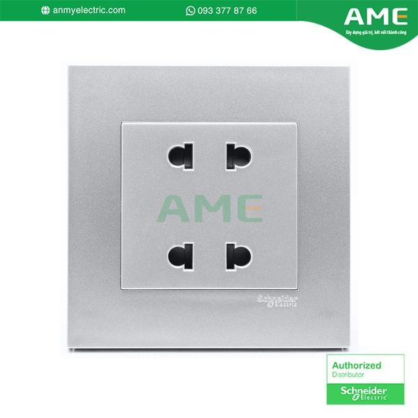 Bộ ổ cắm đôi 2 chấu KB426US2_AS_G19