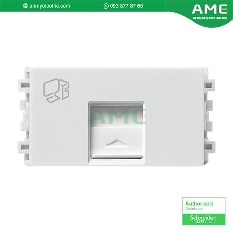 Ổ cắm điện thoại 8431SRJ4_WE_G19 khẳng định ưu thế vượt trội với thiết kế phẳng toàn diện Ổ cắm điện thoại 8431SRJ4_WE_G19 khẳng định ưu thế vượt trội với thiết kế phẳng toàn diện