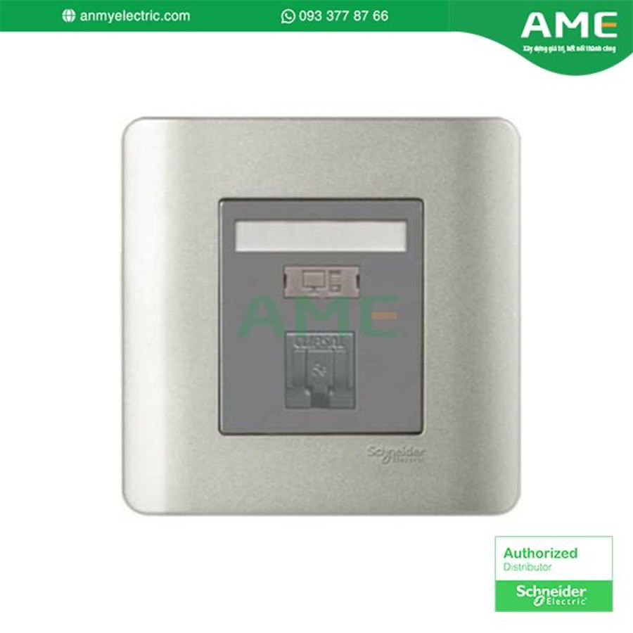 Bộ ổ cắm mạng cat6 đơn E8431RJS_6_SA_G19