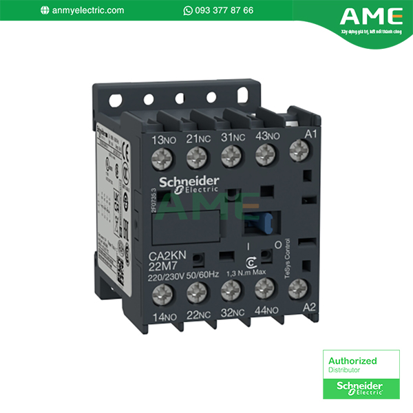 Rơ le điều khiển CA2KN22M7 chính hãng Schneider Rơ le điều khiển CA2KN22M7 chính hãng Schneider