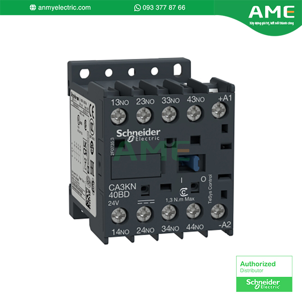 Thiết bị rơ le điều khiển CA3KN40FD chính hãng từ Schneider Thiết bị rơ le điều khiển CA3KN40FD chính hãng từ Schneider