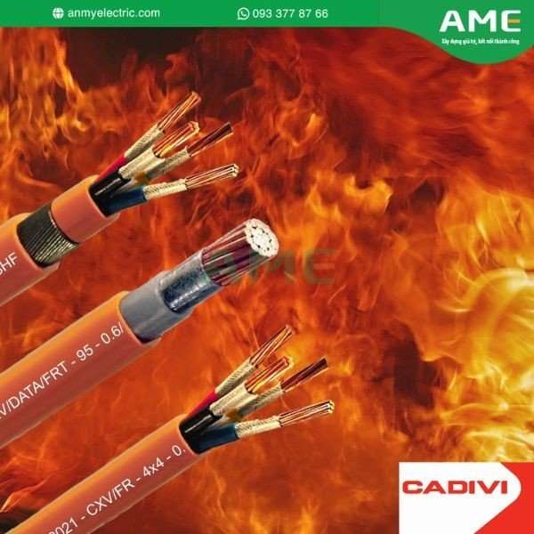 Dây cáp điện lực chịu nhiệt VCm/HR-LF-185 CADIVI