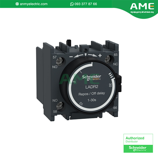 Khối tiếp điểm phụ trễ thời gian LADR2 chính hãng Schneider