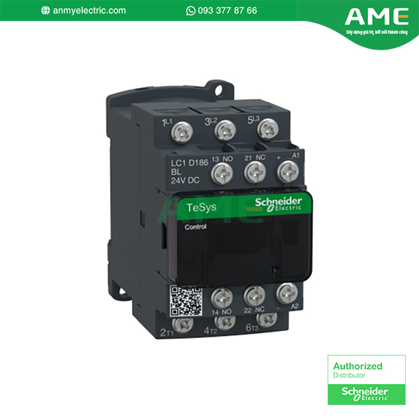Khởi động từ LC1D186BL chính hãng Schneider Khởi động từ LC1D186BL chính hãng Schneider