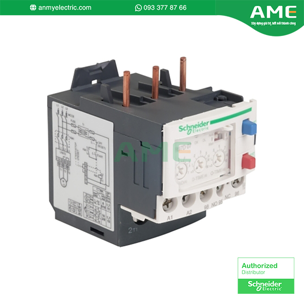 Rơ le nhiệt LR97D07M7 chính hãng từ thương hiệu Schneider Rơ le quá dòng điện tử LR97D07M7 chính hãng từ thương hiệu Schneider