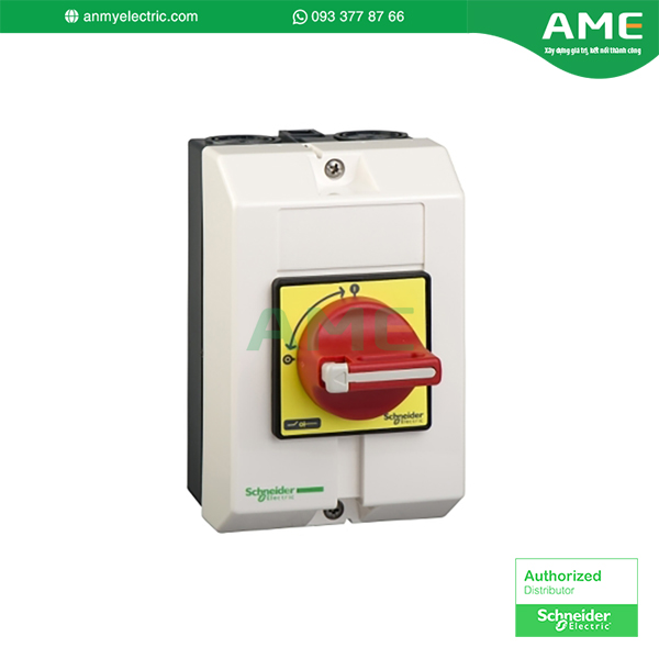Công tắc ngắt kết nối kèm theo, TeSys Control, để BẬT/dừng khẩn cấp, 25A,IP65 · VCF1GE Công tắc ngắt dừng khẩn cấp VCF1GE chính hãng từ Schneider