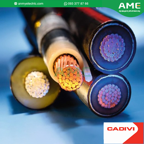 Cáp trung thế có màn chắn kim loại - 12/20 (24) kV hoặc 12,7/22 (24) kV, TCVN 5935-1/IEC 60502-2 (3 lõi, ruột đồng, bán dẫn ruột dẫn, cách điện XLPE, bán dẫn cách điện, màn chắn kim loại, giáp sợi thép bảo vệ, vỏ PVC)