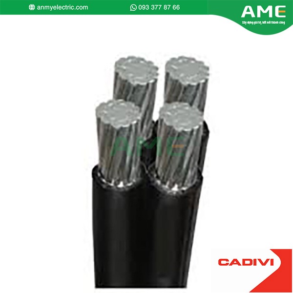 Cáp vặn xoắn hạ thế - 0,6/1 kV, TCVN 6447/AS 3560-1 (4 lõi, ruột nhôm, cách điện XLPE)