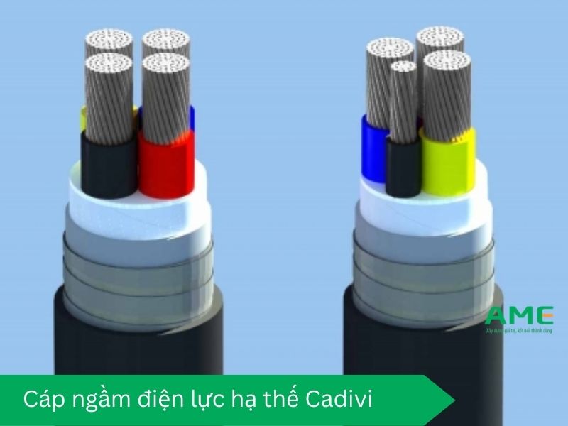 Cáp ngầm điện lực hạ thế có giáp bảo vệ cadivi