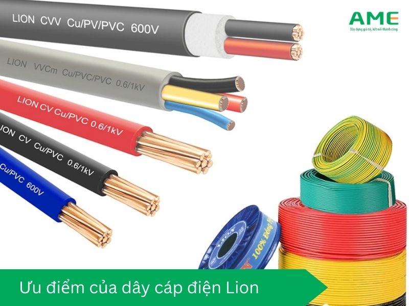 Ưu điểm của dây cáp điện Lion