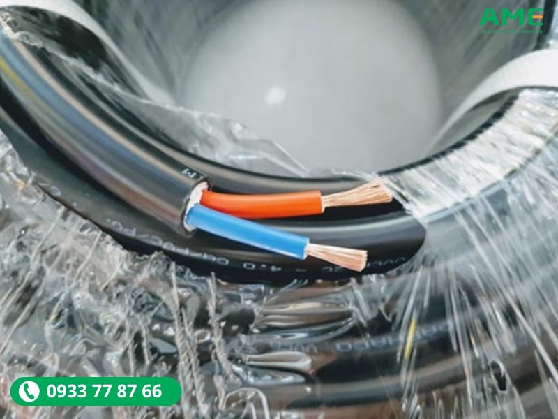 CVV là cáp có ruột dẫn bằng đồng, lớp cách điện và vỏ bằng PVC