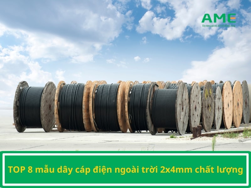 Dây cáp điện ngoài trời 2x4mm